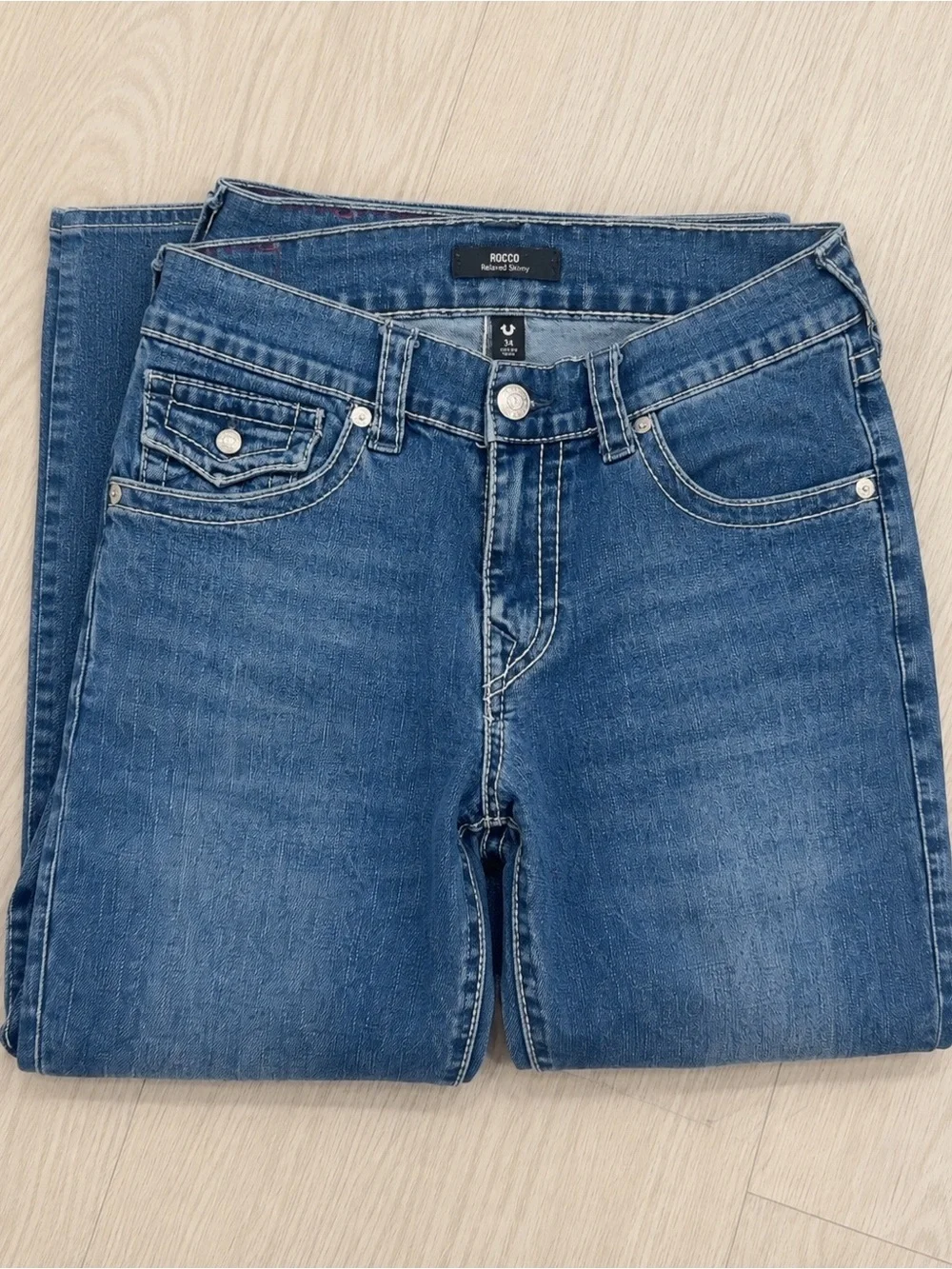 True Religion Men's Straight Skinny Jeans Size 34